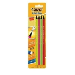 Imagen de Lapiz Bic Negro Evolution Neon Hb X4