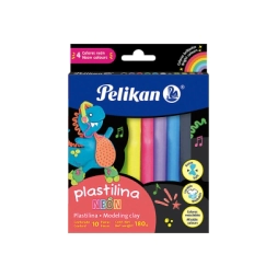 Imagen de Plastilina Neon Surtida X10 180 Gr Pelikan