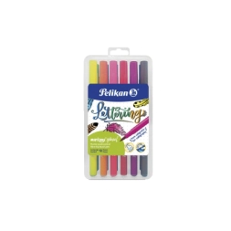 Imagen de Marcador Markana Pincel Estuche X 12 Pelikan