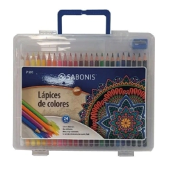 Imagen de Estuche Lapices Color Sabonis X24 Largo C/sacap