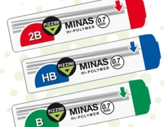 Imagen de Minas 0.7 Mm. Hb. 60mm. Hi-polymer Con Estuche Transparente
