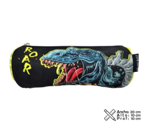 Imagen de Cartuchera Cilindro Dino T-rex Phi Phi Bags