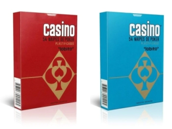 Imagen de Naipes Casino Poker 54 Plastif. Lobito