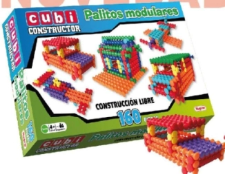 Imagen de Cubi Constructor Palitos Modulares Nupro