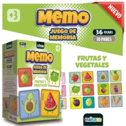 Imagen de Juego De La Memoria Frutas/donas/transporte/animales Uniesco