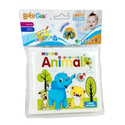 Imagen de Librito Didactico Para BaÑo Mundo Animal Baby Gus 22x17x3 Cm