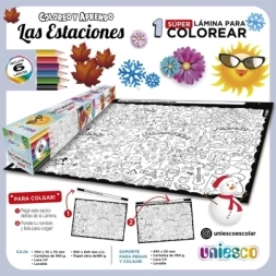 Imagen de Lamina Para Colorear 95 X 70 Cm Surtido Uniesco