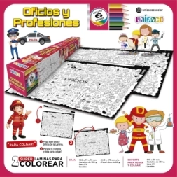 Imagen de Lamina X2 Para Colorear 64,5 X 47,5 Cm Surtido