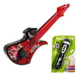 Imagen de Super Set De Guitarra Y Microfono A Pilas 43,5x5,5x32 Cm