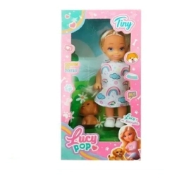 Imagen de Mini MuÑeca Lucy Pop Con Su Mascota 20x16x5 Cm
