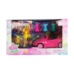 Imagen de Mini MuÑeca Lulistar Y Su Auto 22x13x9 Cm
