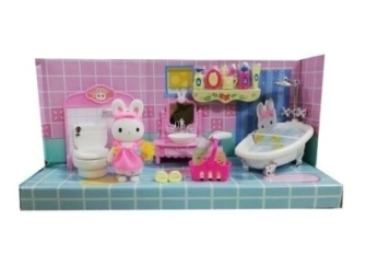 Imagen de Set 1 Conejito BaÑo C/accesorios (yk02624)