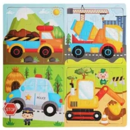 Imagen de Rempecabeza Vehiculos 4 Figuras (ye00811)