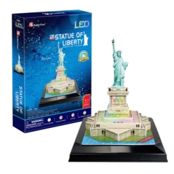 Imagen de Cubic Fun Rompecabezas 3d Con Led Estatua De La Libertad