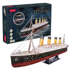 Imagen de Cubic Fun Rompecabezas 3d Con Led Titanic (266 Pzas)
