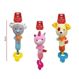 Imagen de Animalitos Con Sonajero Y Mordillo 25cm Phi Phi Toys