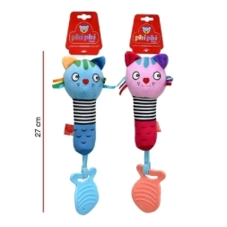 Imagen de Gatos Campanita Con Mordillo 27cm Phi Phi Toys