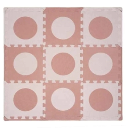 Imagen de Piso Circulos Coral/rosa