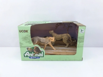 Imagen de Animal World Playset 19cm Pack X 2 Chita