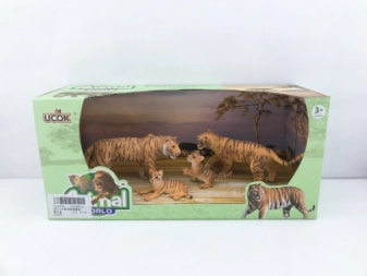 Imagen de Animal World Playset 31cm Pack X 4 Familia Tigres