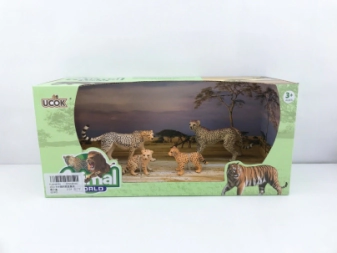 Imagen de Animal World Playset 31cm Pack X 4 Familia Chita