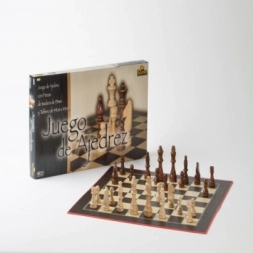 Imagen de Ajedrez Bisonte Tablero 49x49 Cm Piezas De Madera