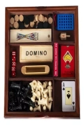 Imagen de Set De 8 Juegos De Mesa En 1 Caja Madera