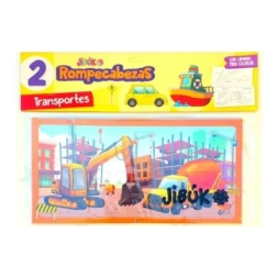 Imagen de Rompecabezas X2 Un. Transportes