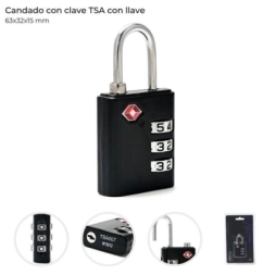 Imagen de Candado Con Clave Tsa 63x32x15 Mm