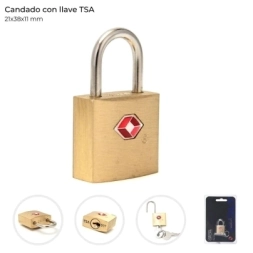 Imagen de Candado Con Llave Tsa 21x38x11 Mm