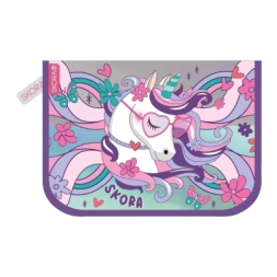 Imagen de Cartuchera Desplegable Con Velcro Think Happy Unicornio Skora