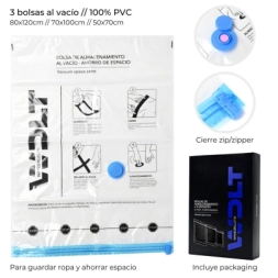 Imagen de Bolsa Al Vacio Para Guardar Ropa Set De 3 Piezas