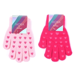 Imagen de Guante Infantil Estampado Corazones