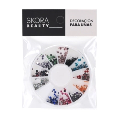 Imagen de Nail Art En Disco Strass Multicolor Skora