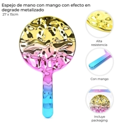 Imagen de Espejo De Mano Con Mango 27x15 Cm Skora