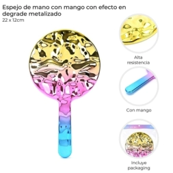 Imagen de Espejo De Mano Con Mango 22x12 Cm Skora