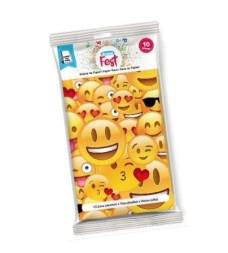 Imagen de Bolsa Cotillon Fsc Mix 12,5 X 7 X 24,5 Emoticones Flow Pack X10