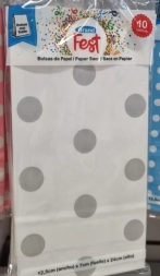 Imagen de Bolsa Cotillon Fsc Mix 12,5 X 7 X 24,5 Lunar Blanco Flow Pack X10