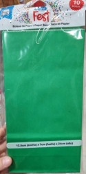 Imagen de Bolsa Cotillon Fsc Mix 12,5 X 7 X 24,5 Verde Flow Pack X10
