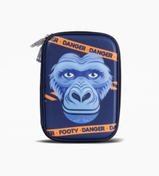 Imagen de Cartuchera Rigida 2 Cierres Gorilla Footy Azul