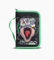 Imagen de Cartuchera Rigida 1 Cierre Transformers Footy Verde