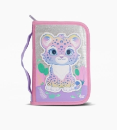 Imagen de Cartuchera Rigida 1 Cierre Sweet Leopard Footy Rosa