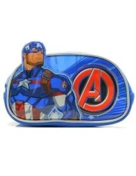 Imagen de Cartuchera 3d 2 Cierres Capitan America