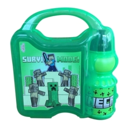 Imagen de Lonchera Minecraft C/botella